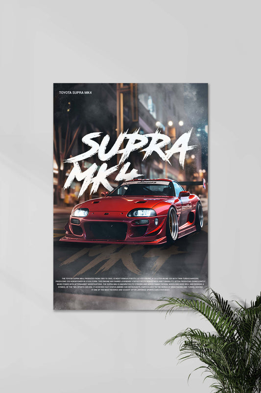 Toyota Supra MK4 Street Legend Poster