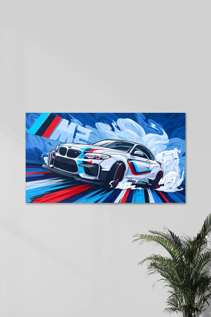 BMW M2 Performance Art Poster