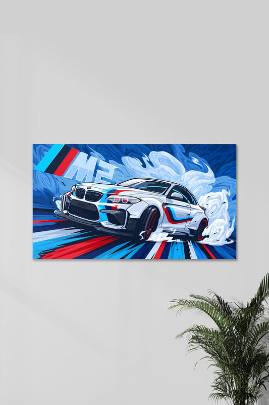 BMW M2 Performance Art Poster