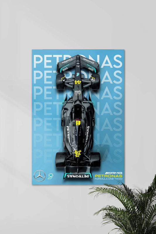 Mercedes-AMG Petronas F1 Top View Poster