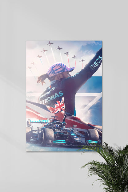 Lewis Hamilton Victory Poster