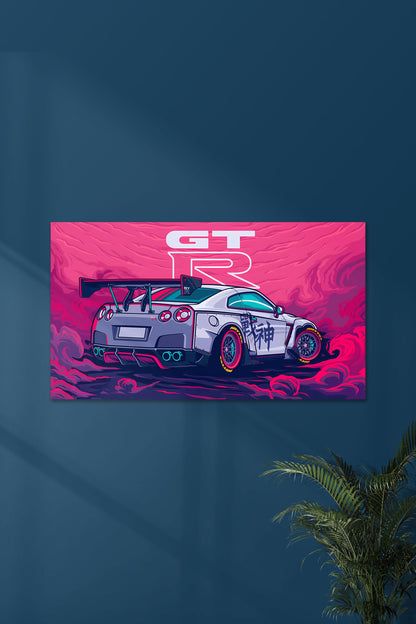 Nissan GT-R JDM Performance Art Poster
