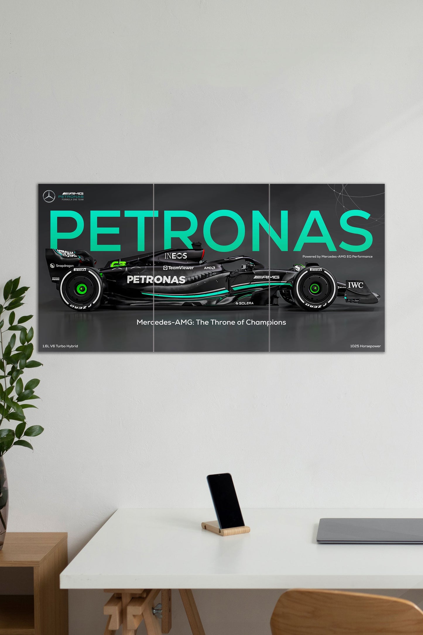 Mercedes-AMG Petronas F1 Championship Panorama Poster