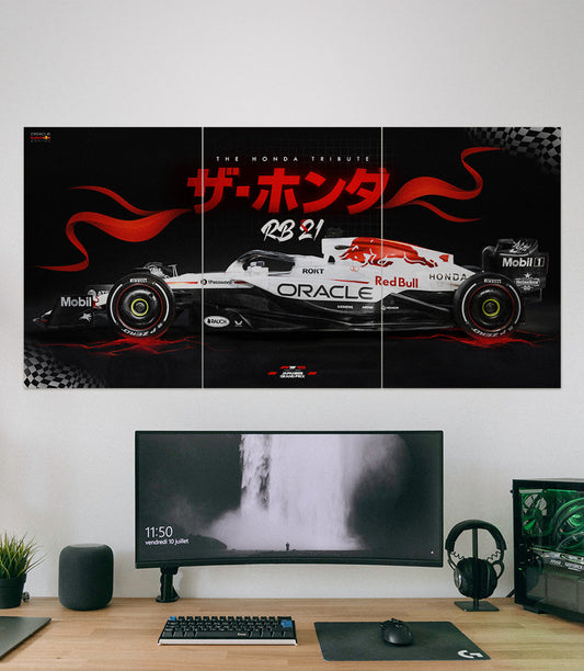 Red Bull Racing RB21 Honda Tribute Poster Set